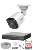 FURY DAHUA 1 Kameralı Gece Görüşlü Su Geçirmez FULL HD Güvenlik Kamerası Seti 250GB thumbnail 1