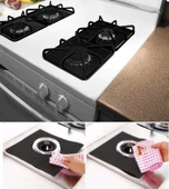 Ocak Koruyucu Folyo Yanmaz Yapışmaz 4'lü Set SiYAH (5314) - 3