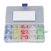 500 Adet 3mm LED Seti Kutulu 5 Renk Elektronik Işık Kaynağı Lamba Gösterge Uyarı Sinyali thumbnail 3