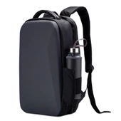 Classone GA-0014 Guntlet V1 Sert Kabuk Serisi 15.6 inch Uyumlu WTX Pro Su Geçirmez Kumaş Laptop Çantası -Gri thumbnail 4