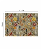 Sonbahar Çiçekleri Desenli Dijital Baskılı 6'lı Amerikan Servisi 30 cm x 45 cm thumbnail 5