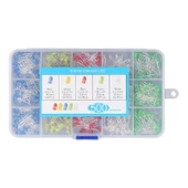 500 Adet 3mm LED Seti Kutulu 5 Renk Elektronik Işık Kaynağı Lamba Gösterge Uyarı Sinyali thumbnail 6