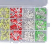 500 Adet 3mm LED Seti Kutulu 5 Renk Elektronik Işık Kaynağı Lamba Gösterge Uyarı Sinyali thumbnail 4