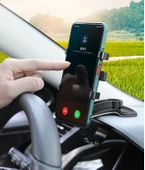 Araba Gösterge Üstüne Takılan 360 Oynar Başlıklı Telefon Tutucu (5314) - 1