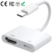 Zore Type-C to Type-C PD100W + HDMI 4K@30Hz 2in1 Adaptör thumbnail 10