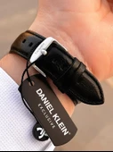 Daniel Klein Deri Kordon İç Kadran Fonksiyonları Aktif 3 Atm Suya Dayanıklı Erkek Kol Saati E140032-2 thumbnail 5