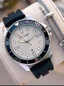 Pierre Cardin Silikon Kordon 2 Yıl Garantili 3 Atm Suya Dayanıklı Erkek Kol Saati PP.800311F03 thumbnail 1