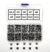 200 Adet 6x6mm Tact Buton Set 10 Farklı Yükseklikte 4 Pin Dokunmatik Anlık Basmalı Düğme Anahtar thumbnail 2