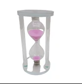 BÜYÜK CAM KUM SAATİ CAM STANDLI (5314) - 1