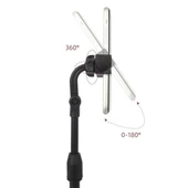 Masa Üstü Tablet ve Telefon Tutucu Plastik Aparat Siyah Telefon Standı (5314) - 5