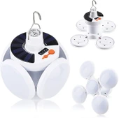 Solar Güneş Enerji Ve Usb Sarjlı 5 Kanatlı Led Lamba (5314) - 3