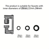 1080 Derece Dönebilen Mutfak ve Lavabo Bataryası Akrobat Musluk Ucu (5314) - 4