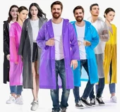 Kadın Erkek Yağmurluk Kapüşonlu Çıtçıtlı Eva Raincoat (5314) - 1