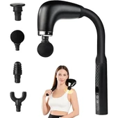 Masaj Çekici, 9 Hızlı Derin Doku Perküsyonu, 4 Başlıklı Uzun Saplı Boyun ve Sırt Masaj Aleti (5314) - 2