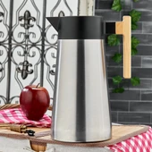 2LT BAMBU SAP ÇELİK TERMOS INOX SERİSİ 12 SAAT SICAK - 24 SAAT SOĞUK ÇİFT CONTALI KAPAK (5314) - 1