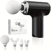 Masaj Tabancası Darbeli Titreşimli 4 Başlıklı Profesyonel Şarjlı Mini Masaj Aleti (5314) - 2