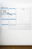 Haftalık Planlayıcı Manyetik Duvar Stickerı Takvim 70 cm x 56 cm (5314) - 3