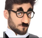 Eğlenceli Kılık Değiştirme Kaş Bıyık Mizah Gözlüğü 9x13 cm (5314) - 3