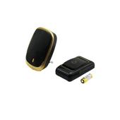 WİRELESS KABLOSUZ KAPI ZİLİ  PİLLİ   100MT MENZİL  SİYAH RENK (5314) - 1