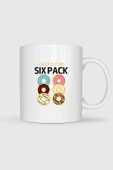 Donut Six Pack Fitness Gym Tasarımlı Kupa Bardak thumbnail 1