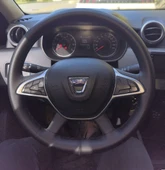 DİKİŞLİ DİREKSİYON KILIFI SİYAH SOFT BENTLİ DERİ SİYAH DİKİŞLİ DACİA DUSTER İÇİN thumbnail 1