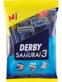 Derby Samurai 3 Tıraş Bıçağı 10+4 Poşet X 4 Paket - 2