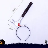 Kafaya Saplanmış Kahverengi Saplı Çekiç Şaka Tacı (5314) - 1