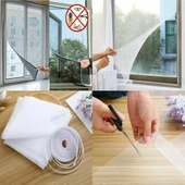 Tüm Cam Pencere Kapılara Uyumlu Çift Kanat Pencere Sinekliği (5314) - 5