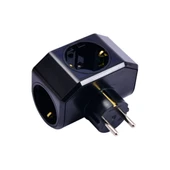 SİYAH YONCA PLUS 3LÜ TOPRAKLI PRİZ FİŞ 04-ZM (5314) - 1