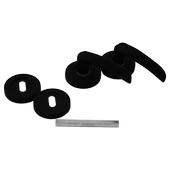 ÇELİKEL ERİŞ-10 AMERİKAN ODA KAPI KOLU SİYAH (5314) - 1