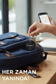 Torima F8 Siyah Smart Tag Takip Cihazı Apple Find My ve Android Uyumlu thumbnail 2
