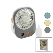 SU SPREYLİ USB MİNİ FAN 15.5X12CM MASA ÜSTÜ USB ŞARJLI 2İN1 KULP=TAŞIMA - DURUŞ 3 KADEME HIZ BJJ-566 (5314) - 1