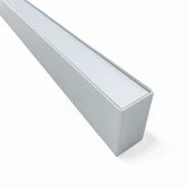 LED Kanal Profil Alüminyum Kasa 1 Metre 85x85mm Linear Opak Pleksi Yan Kapak Sarkıt LED Kasa 8413 thumbnail 7