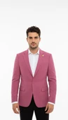 Plus Scorpion Gül Kurusu Erkek Slim Fit Tek Düğmeli Blazer Ceket – Astarlı, Şık ve Modern Kesim thumbnail 1