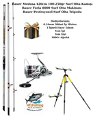 Bauer (Tam Takım) Furia 8000 - Medusa 420cm Surf Olta Takımı - 1