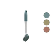 RENKLİ SİLİKON ÇOK AMAÇLI TEMİZLİK FIRÇASI PLASTİK SAPLI=SİLİKON KILIFLI 26.5CM (5314) - 1