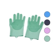 2PCS RENKLİ SİLİKON TIRTIRLI BULAŞIK ELDİVENİ (5314) - 1