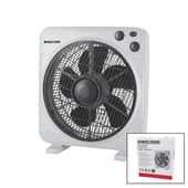 12 İNÇ KUTU FAN VANTİLATÖR 3 KADEME HIZ 5 PLASTİK KANAT 40W 60DK.ZAMAN AYARLI MTR-F620 (5314) - 1