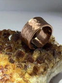 Melisa MoonCo, Saf Bakır Yüzük, Çekiç Dövme Desenli - 1