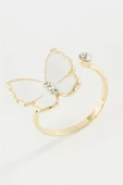 Kelebek Taşlı Mineli Yüzük - 1