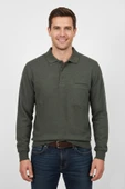 Erkek Polo Yaka Cepli Selanik Sweatshirt Regular Kalıp BGL-ST04872 thumbnail 2