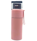 SÜZGEÇLİ CAM KAPAKLI ÇELİK BİTKİ ÇAY TERMOSU 380ML (5314) - 1