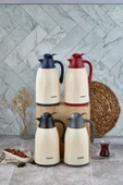 CKR-2075 1.3LT RENKLİ CAM HAZNELİ RETRO PLASTİK TERMOS (5314) - 1