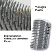 Pratik Kedi Tüyü Kaşıma Ve Tarama Aparatı Duvara Monte Kaşıma Aleti (5314) - 3