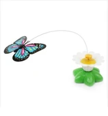Hareketli Dönen Kelebek - Kedi Oyuncağı ( Pille Çalışır) (5314) - 2