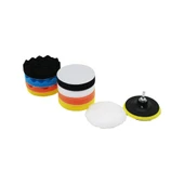 115 MM 11PCS POLİSAJ SÜNGER SETİ 8 AD. 115MM SÜNGER- 1 POLİSAJ PED -1 M14 ADAPTÖR - 1 CIRTLI DİSK TABAN (5314) - 1