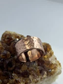 Melisa MoonCo, Saf Bakır Yüzük, Çekiç Dövme Desenli - 4