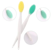 2 Adet Dudak Fırçası Peeling Etkili Gözenek Siyah Nokta Temizleyici Akne Giderici Çift Yönlü Fırça (5314) - 4