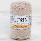 Loren Cotton Macrame Bej - R084 - 34363 thumbnail 1