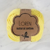 Loren Natural Cotton Pastel Sarı El Örgü İpi - R086 - 33915 thumbnail 1